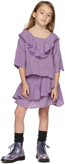 Детская фиолетовая юбка с рюшами Repose AMS
