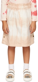 Детская розово-белая юбка на кнопках Wynken