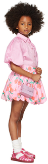 Детская розовая юбка с цветочным принтом CRLNBSMNS