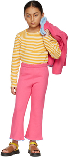 Детские зимние брюки для отдыха розового цвета с рюшами Mardi Mercredi Les Petits