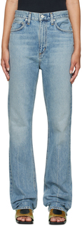 Синие джинсы-клеш в винтажном стиле AGOLDE