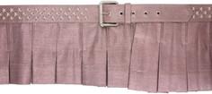 Розовый ремень для юбки со складками Collina Strada