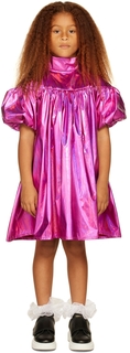 Детское розовое платье со сборками CRLNBSMNS