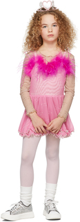 SSENSE Эксклюзивное детское розовое платье Esmeralda Poster Girl