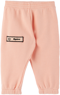 Детские розовые спортивные штаны с манжетами Wynken