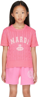 Детский розовый свитер с винтажным принтом Mardi Mercredi Les Petits