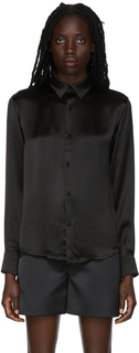 Черная рубашка из вискозы AMI Alexandre Mattiussi
