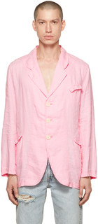 Розовый льняной пиджак Edward Cuming