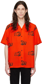 Оранжевая рубашка с логотипом Unity Resort Ksubi