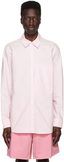 Розовая рубашка с вышивкой Wooyoungmi