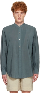 Синяя блузка-рубашка LE17SEPTEMBRE