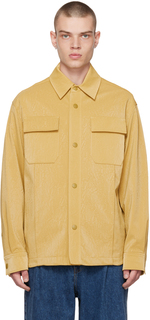 Желтая рубашка на пуговицах Solid Homme