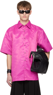 Фиолетовая рубашка на пуговицах Dries Van Noten