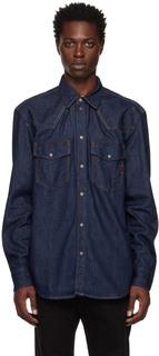 Темно-синяя джинсовая рубашка D-Ocean в стиле вестерн Diesel
