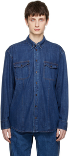 Синяя классическая джинсовая рубашка Dunst