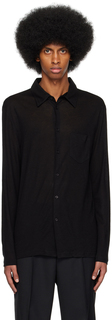 Черная полупрозрачная рубашка Filippa K