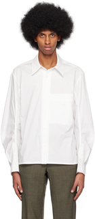 Белая рубашка с вентиляцией Wooyoungmi