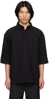 Черная рубашка Corbusian с отложным воротником C2H4
