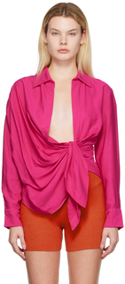 Рубашка Jacquemus Bahia, розовый