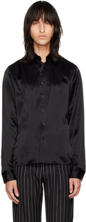 SSENSE Эксклюзивная черная выстиранная рубашка Anna Sui