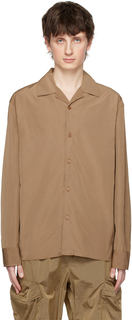 Техническая рубашка светло-коричневого цвета Filippa K
