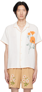 Рубашка Off-White с вышивкой HARAGO