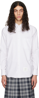 Белая рубашка прямого кроя Thom Browne
