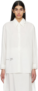 Рубашка Off-White с принтом MM6 Maison Margiela