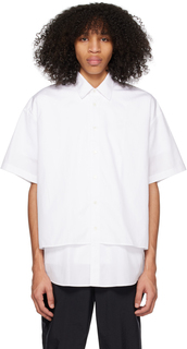 Белая многослойная рубашка Maison Kitsuné