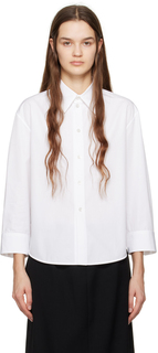 Белая рубашка с острым воротником Jil Sander