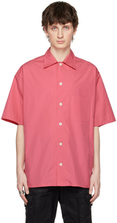 Розовая рубашка с принтом Alexander McQueen