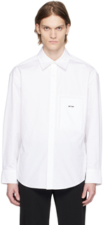 Белая рубашка с рисунком Wooyoungmi
