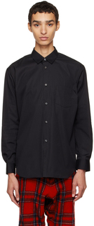Черная рубашка с люверсами Comme des Garçons Shirt