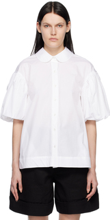 Белая рубашка с пышными рукавами Simone Rocha