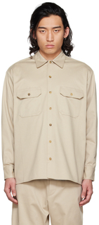 Серо-коричневая рабочая рубашка Ghiaia Cashmere
