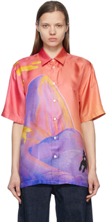 Розовая рубашка Fantasia с пейзажем Stella McCartney