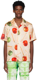 Оранжевая рубашка с яблоком Nahmias