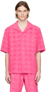 Розовая жаккардовая рубашка Marine Serre