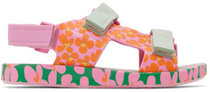 Детские розово-зеленые сандалии для пинг-понга Fábula Edition Mini Melissa
