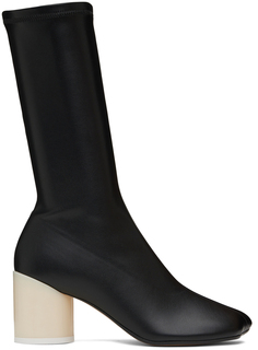 Черные ботинки из искусственной кожи MM6 Maison Margiela
