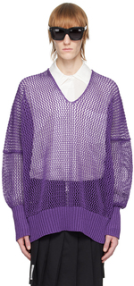 Пурпурный свитер с круглым вырезом Sulvam