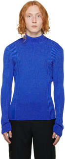 Синий светоотражающий свитер Dion Lee