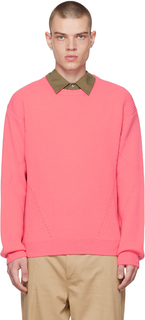 Розовый свитер с круглым вырезом Solid Homme