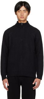 Черный свитер из слюды Massimo Alba