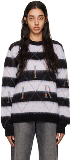 Черно-белый свитер с ромбами AMIRI