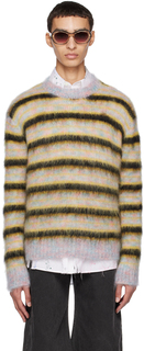 Разноцветный полосатый свитер Marni