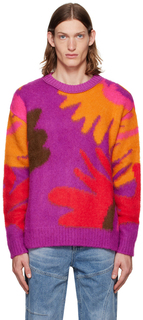 Фиолетово-красный цветочный свитер Andersson Bell