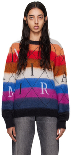 Разноцветный свитер с ромбами AMIRI