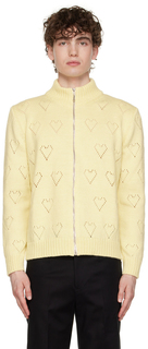 SSENSE Эксклюзивный свитер с желтыми сердечками Ernest W. Baker