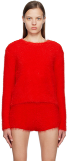 Красный вязаный свитер Pushbutton